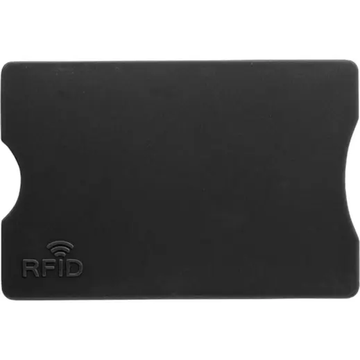 Plastic Card Holder with RFID Protection Black